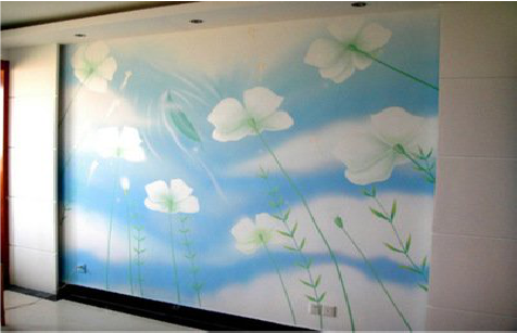 灌阳画墙绘怎么画好白云的蓬松感？