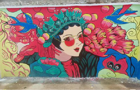 灌阳墙体彩绘-网红墙