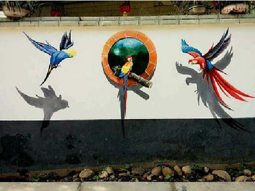 灌阳视觉错位-3D墙绘设计