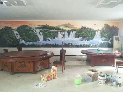 灌阳墙绘-写实风景