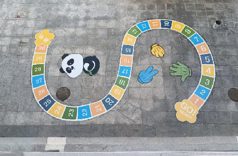 灌阳地面游戏彩绘