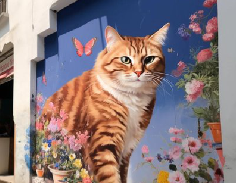 灌阳自己绘制有个性的手绘墙